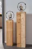 2x Dekosäule "Rustikal" aus recyceltem Holz, 60 + 79 cm Produktbild-Vorschau 1