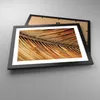 Gerahmtes Poster - Schwarzer Rahmen - Orange Blatt Tropisch Produktbild-Vorschau 3