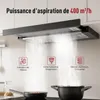 LEVIVO A+++ Hotte plate 60cm à recyclage d'air & évacuation Voir les images du produit 2