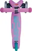 A top-down view of a pink children's scooter. Voir les images du produit