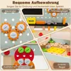 COSTWAY Werkbank Kinder Holz, Werkzeugbank mit Tafel & Produktbild-Vorschau 7