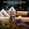Lichtervorhang Aussen Warmweiß 1200LEDs Eisregen Produktbild-Vorschau 6