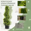 Künstliche Zypresse 90cm Kunstpflanze in Spiralform, Produktbild-Vorschau 4