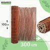 BOGATECO Weidenmatte Sichtschutz Zaun aus Holz | 100 cm Produktbild-Vorschau 2