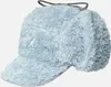 Kangol Pilotenmütze in Teddyfell-Optik in blau