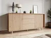 Široká komoda s dvířky a šuplíky PRESIDIO - dub artisan Náhled obrázku produktu 1