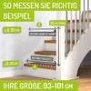 Bomi Treppenschutzgitter ohne Bohren, 95-103 cm, flacher Produktbild-Vorschau 3