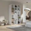 Kleiderschrank, Drehtürenschrank Kaschmir mit Ablageflächen und Kleiderstangen Breite 150 cm Produktbild-Vorschau