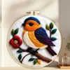 Kit broderie et feutrage Oiseau - Feutrage laine cardée Voir les images du produit 2