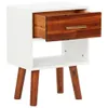 Nachttisch Akazienholz Massiv 40x30x57 cm Produktbild-Vorschau 3