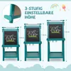 Tablica dla dzieci COSTWAY dwustronna, sztaluga składana o Podgląd zdjęcia produktu 4
