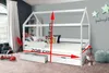 Kinderbett  Spielbett Kiefer Massiv Weiss Hochbett 90x200 Produktbild-Vorschau 3