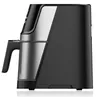 Heißluftfritteuse Airfryer ohne Öl - Silber/Schwarz, XXL Produktbild-Vorschau 3
