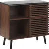 BELIANI Komoda ciemnobrązowy 80 x 40 x 80 cm styl Podgląd zdjęcia produktu 1