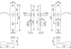 Langschildgarnitur WC Hoppe 11539057 Caracas M112SLN/2021 Produktbild-Vorschau 5