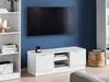 BELIANI TV stolek bílý dřevotříska 102 cm 2 skříňky 2 Náhled obrázku produktu 2