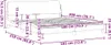 vidaXL Bettgestell "Dover" Hellgrau 180x200 cm Samt Produktbild-Vorschau 7
