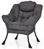 Fauteuil rembourré COSTWAY, fauteuil relax avec accoudoirs Voir les images du produit 1