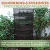 A multi-tiered drying net filled with plants, set outdoors amongst greenery. Produktbild-Vorschau