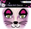 HERMA 15310 5x Adesivo Face Art Gatto rosa Anteprima dell’immagine prodotto 4