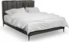 Graues Doppelbett Polster Betten Bettkasten Design Produktbild-Vorschau 2