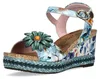Laura Vita Laura Vita Keilsandalette Blau Produktbild-Vorschau 3