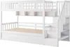 Letto in legno Sweiko 90x200CM, sottopiano idraulico, scala Anteprima dell’immagine prodotto 9