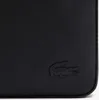 A close-up of a black bag with a black embossed crocodile logo. Produktbild-Vorschau
