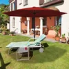 Aopunly Parasol Rond,Manivelle Pliable Fer Parasol de Voir les images du produit 6