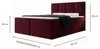 NORDELO Boxspringbett mit Bettkasten ELCONARO 140 x 200 cm Produktbild-Vorschau 5