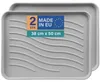 Schuhabtropfschale 50x38x2,5cm Hellgrau 2er-Pack, Produktbild-Vorschau 1