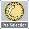 A graphic representing a coin with a crescent shape inside, set against a light gray background. Below the graphic, the text "Pre-Selection" is displayed in white on a dark gray bar. Podgląd zdjęcia produktu