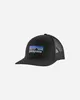 Gorra con visera Patagonia P-6 Logo Trucker, color azul, Vista previa de la imagen del producto 2