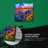 Coloray Uhr auf Leinwand 30x30 cm Wand Uhr Dekoration Produktbild-Vorschau 5