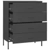 vidaXL Komoda z szufladami antracytowa 80x35x101,5 cm Podgląd zdjęcia produktu 5