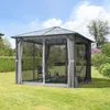 Pawilon ogrodowy 3x3 m Hardtop dach z poliwęglanu ok. 6 mm Podgląd zdjęcia produktu 5