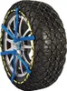 A close-up studio shot of a snow chain fitted onto a car tire. Náhľad obrázku produktu