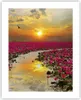 Poster - Poster ohne Rahmen - See Blumen - 40x50 cm - Wand Produktbild-Vorschau 1
