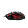 A black and red gaming mouse with LED lighting, shown from the side against a white background. Anteprima dell’immagine prodotto