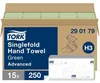 Handtuch grün 2lagig Tissue Zickzack-Falzung L.230xB.250 Produktbild-Vorschau 11