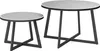 Outsunny Set de 2 tables d'appoint Empilable Table de Voir les images du produit 1