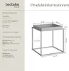 tectake® Beistelltisch Cambridge 40x40x44cm Produktbild-Vorschau 5