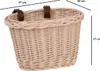 Fahrradkorb für Kinder beige 27x22 H17 cm Produktbild-Vorschau 3