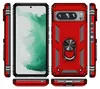 Multiple views of a red phone case with a ring holder. Produktbild-Vorschau
