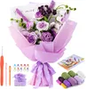 Gehäkelter Blumenstrauß, Blumenstrauß-Häkelset - Rosen und Produktbild-Vorschau 1