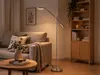 Dimmbare LED Stehleuchte schwenkbar, Höhe 126cm, Silber Produktbild-Vorschau 1