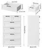 Commode à 6 tiroirs - Grande commode en bois - Buffet - Voir les images du produit 4
