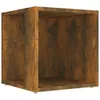 vidaXL Table d'appoint chêne fumé 33x33x34,5 cm Bois Voir les images du produit 10