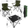 BigDean Campingtisch mit Stühlen Camouflage - Camping Tisch Produktbild-Vorschau 3