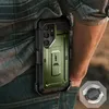 A person wearing a plaid shirt and jeans is shown with a dark green phone case attached to their hip. Náhľad obrázku produktu